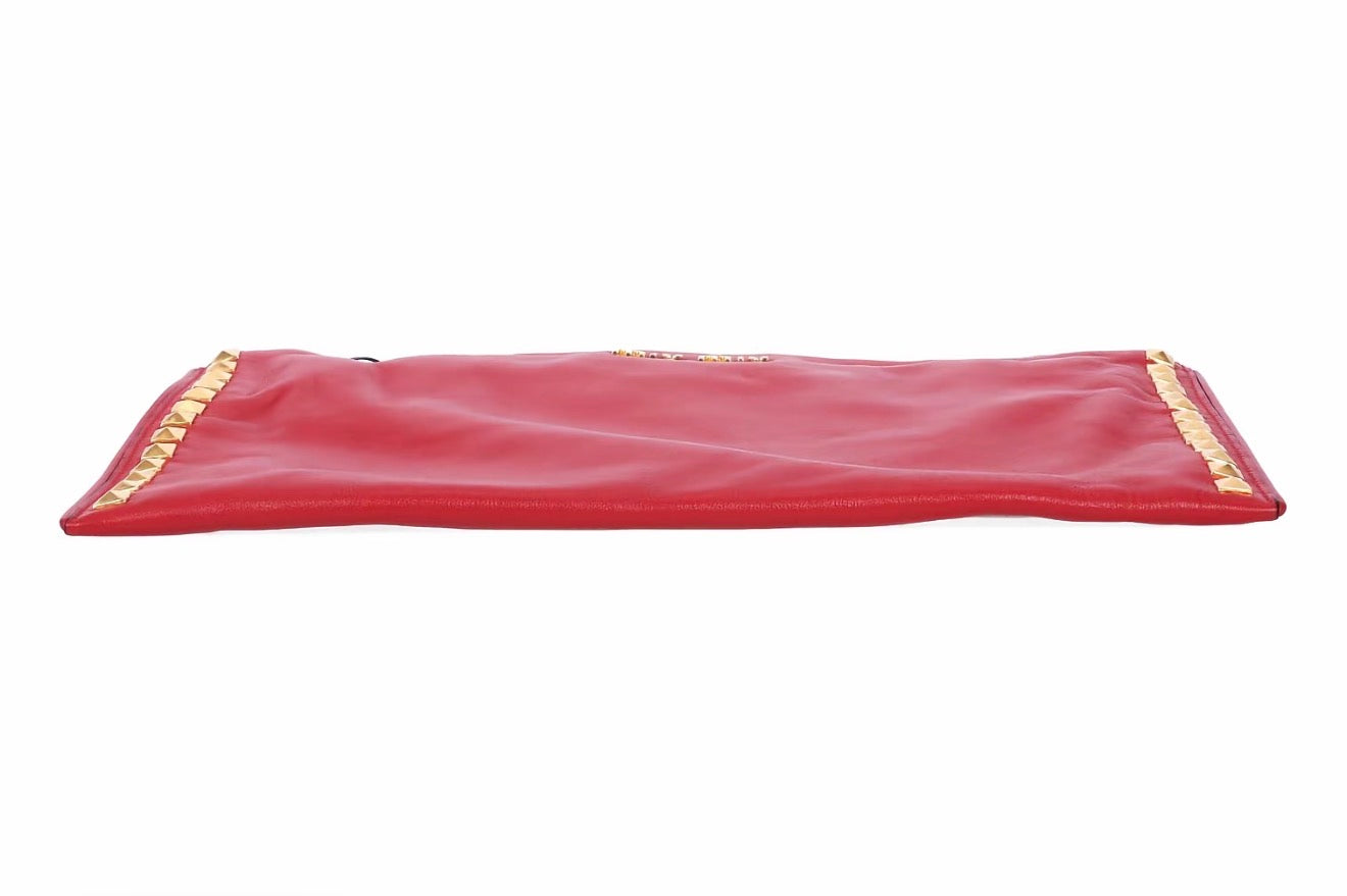 miu miu Leather Clutches & Wristlets Studded Clutch