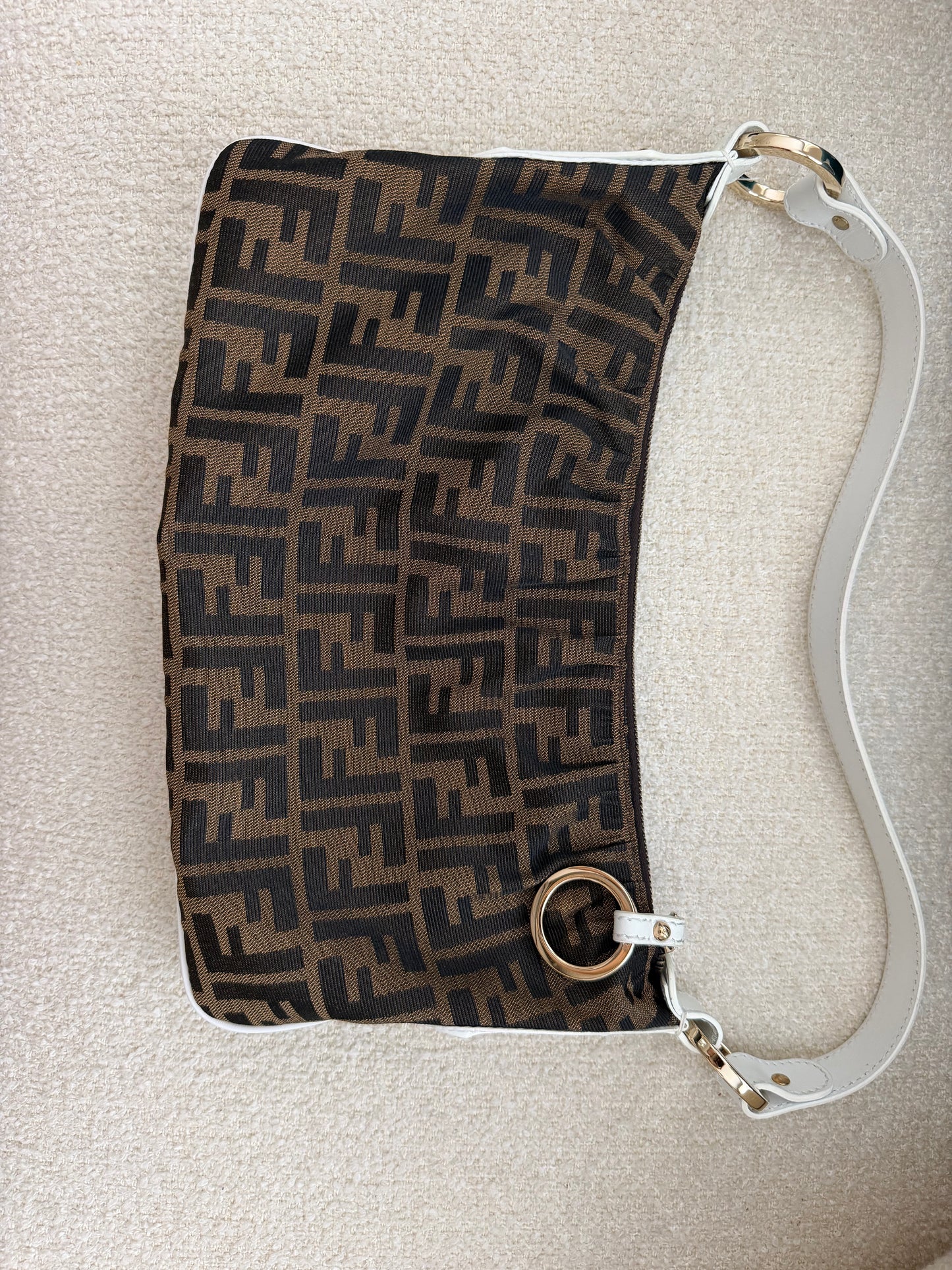 Vintage Fendi Zucca One Shoulder Bag | FF Monogram Canvas