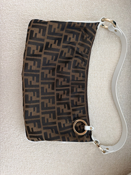 Vintage Fendi Zucca One Shoulder Bag | FF Monogram Canvas