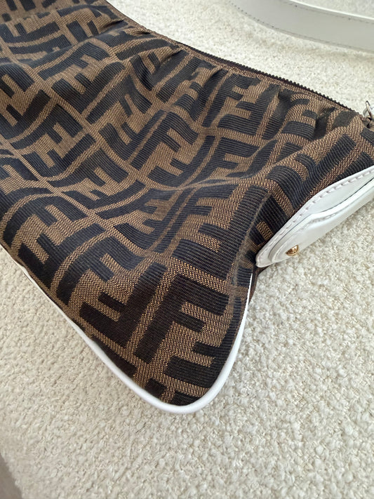Vintage Fendi Zucca One Shoulder Bag | FF Monogram Canvas