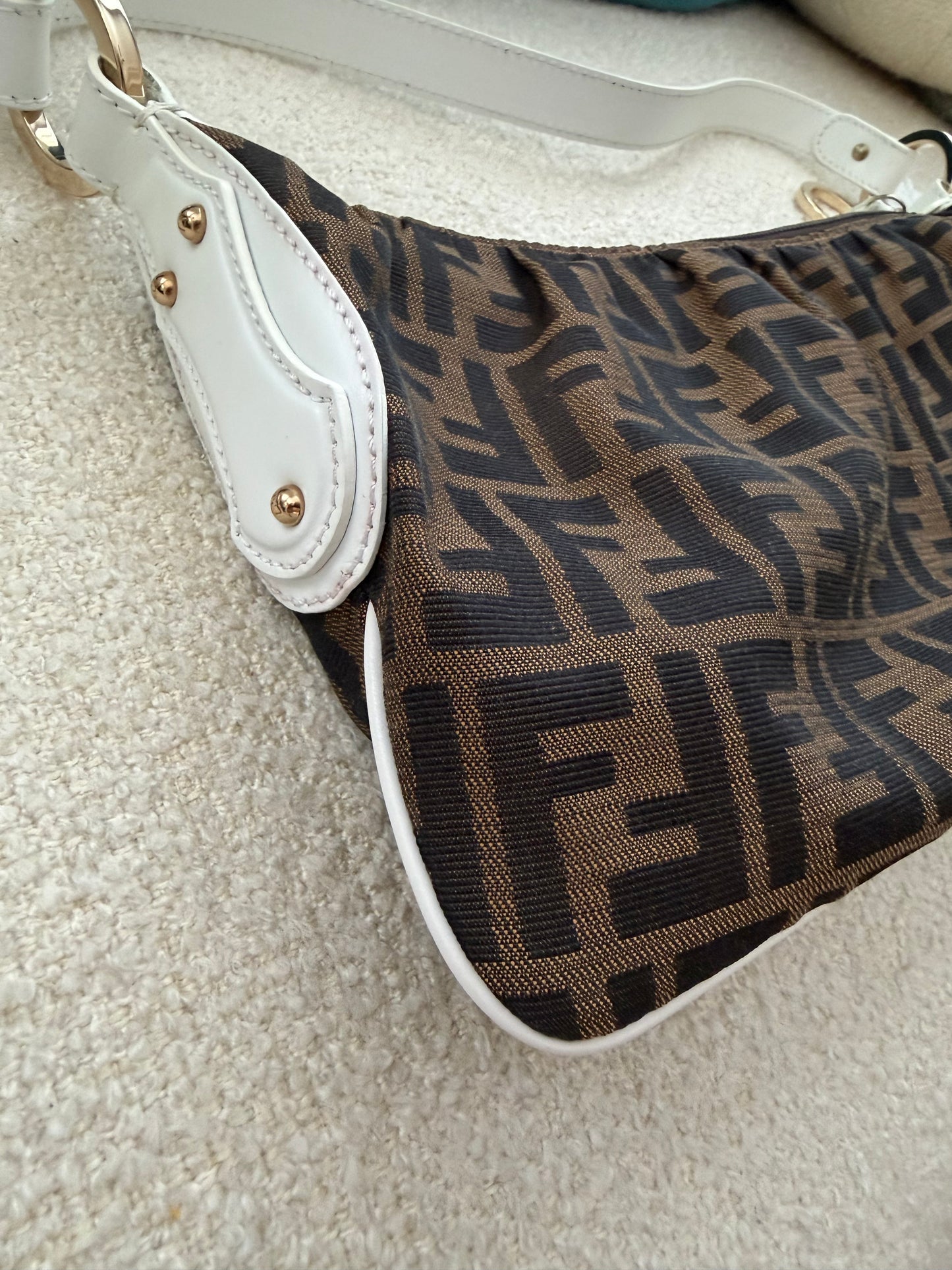 Vintage Fendi Zucca One Shoulder Bag | FF Monogram Canvas