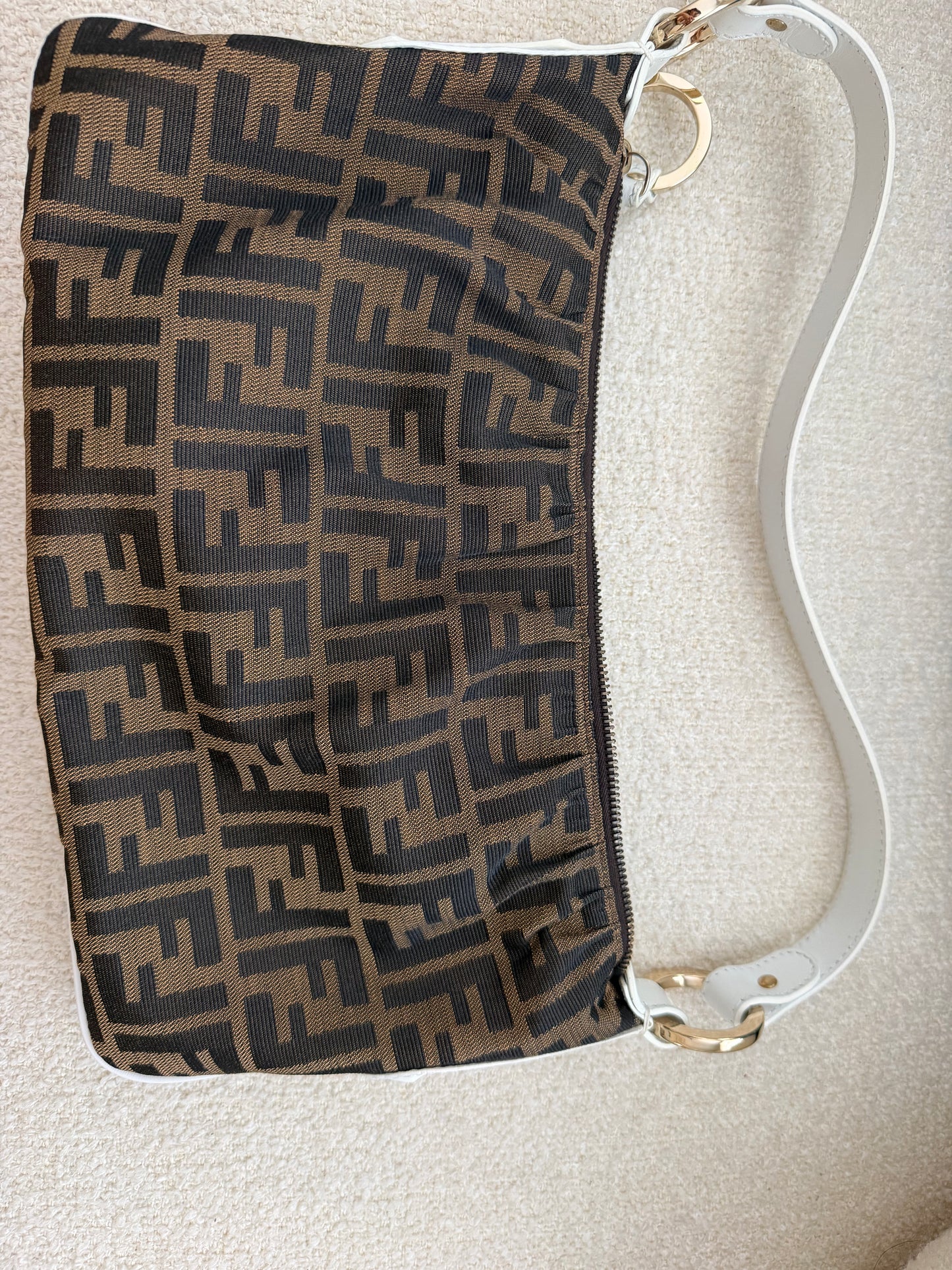 Vintage Fendi Zucca One Shoulder Bag | FF Monogram Canvas