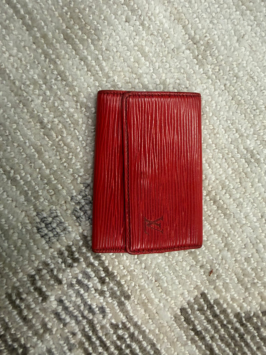 Louis Vuitton Red Epi Leather Key Holder