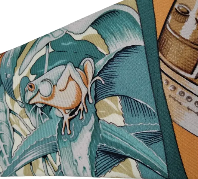 Hermès Silk Tie – Geometric Print