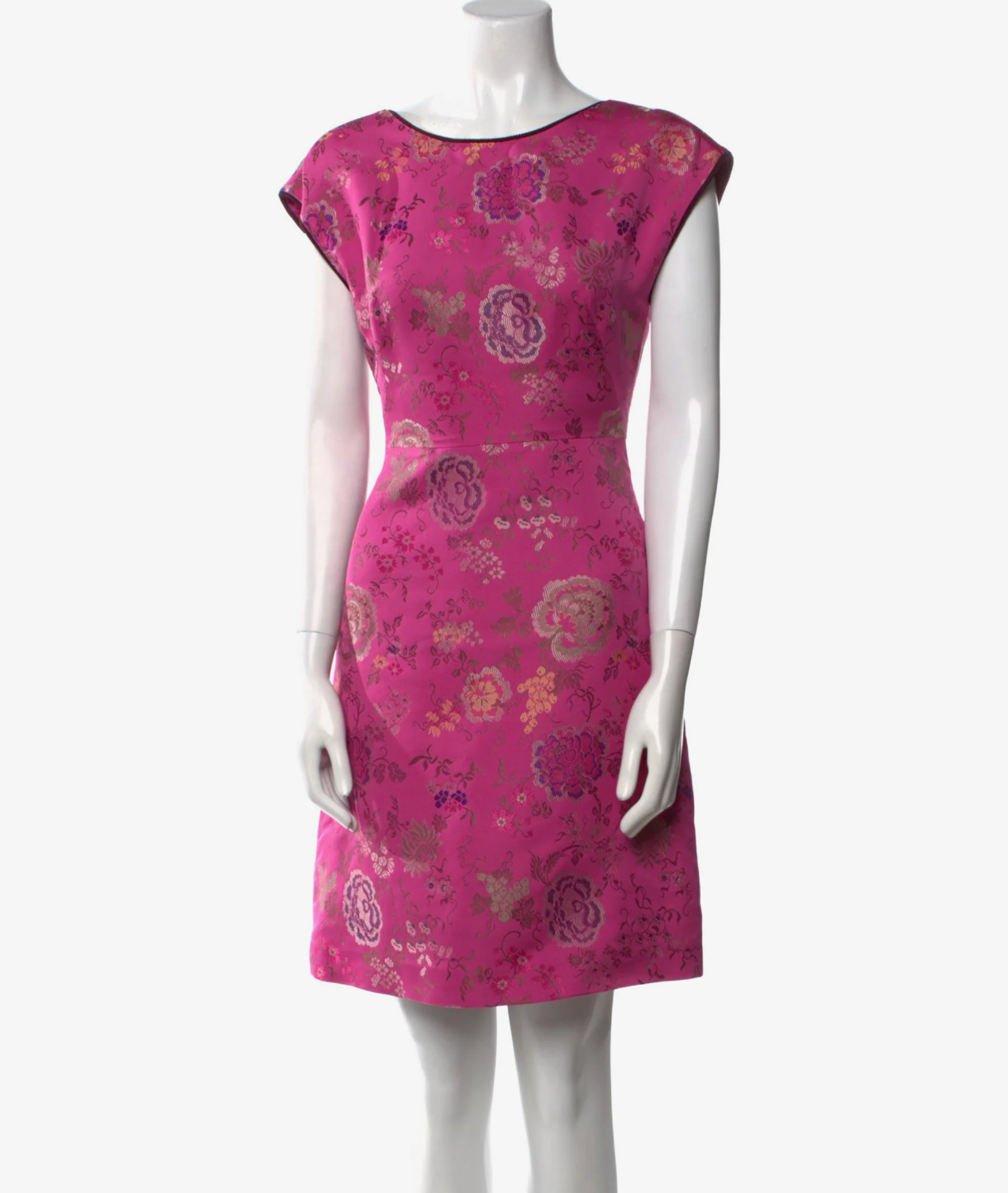 Etro Pink Floral Sheath Dress