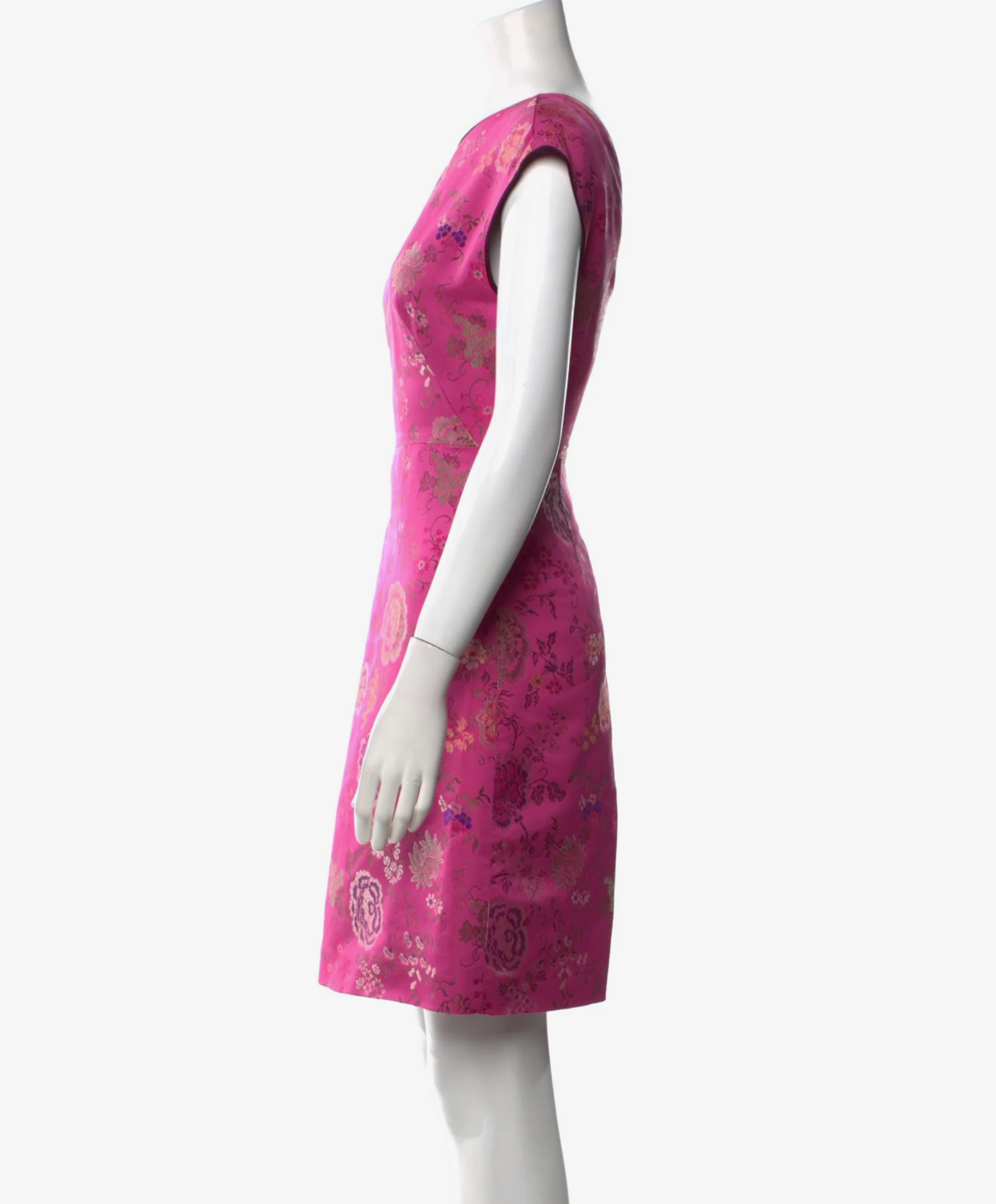 Etro Pink Floral Sheath Dress
