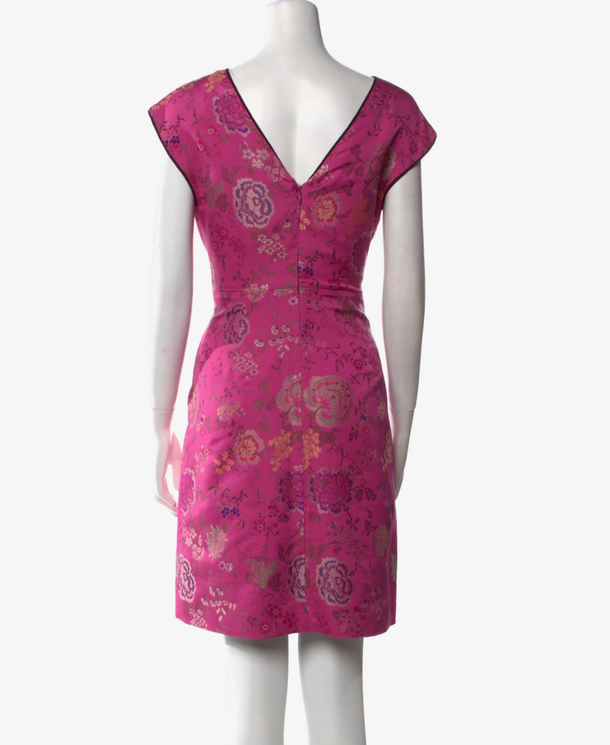 Etro Pink Floral Sheath Dress