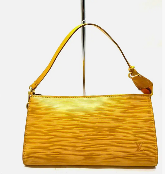 Louis Vuitton Epi Leather Pochette – Yellow Shoulder Bag