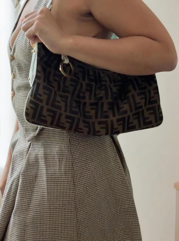Vintage Fendi Zucca One Shoulder Bag | FF Monogram Canvas
